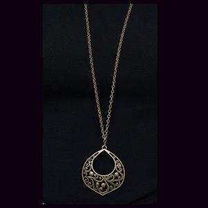 BRONZED ABSTRACT NECKLACE